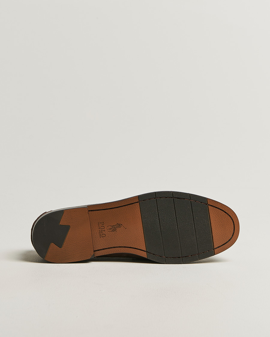 Uomini | Mocassini | Polo Ralph Lauren | Alston Suede Penny Loafers Dark Brown