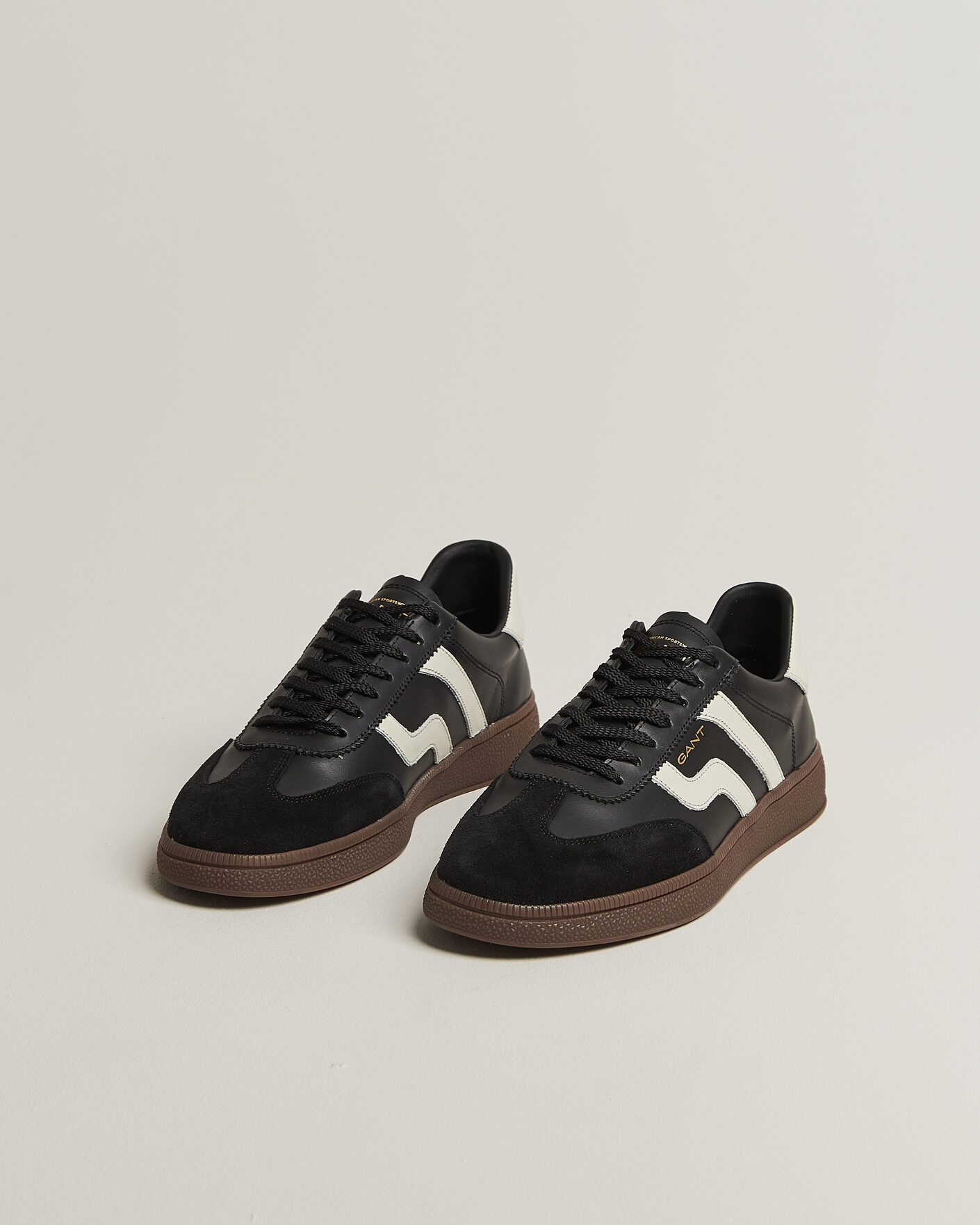 Uomini | Sneakers | Gant | Cuzmo Leather/Suede Sneaker Black/White