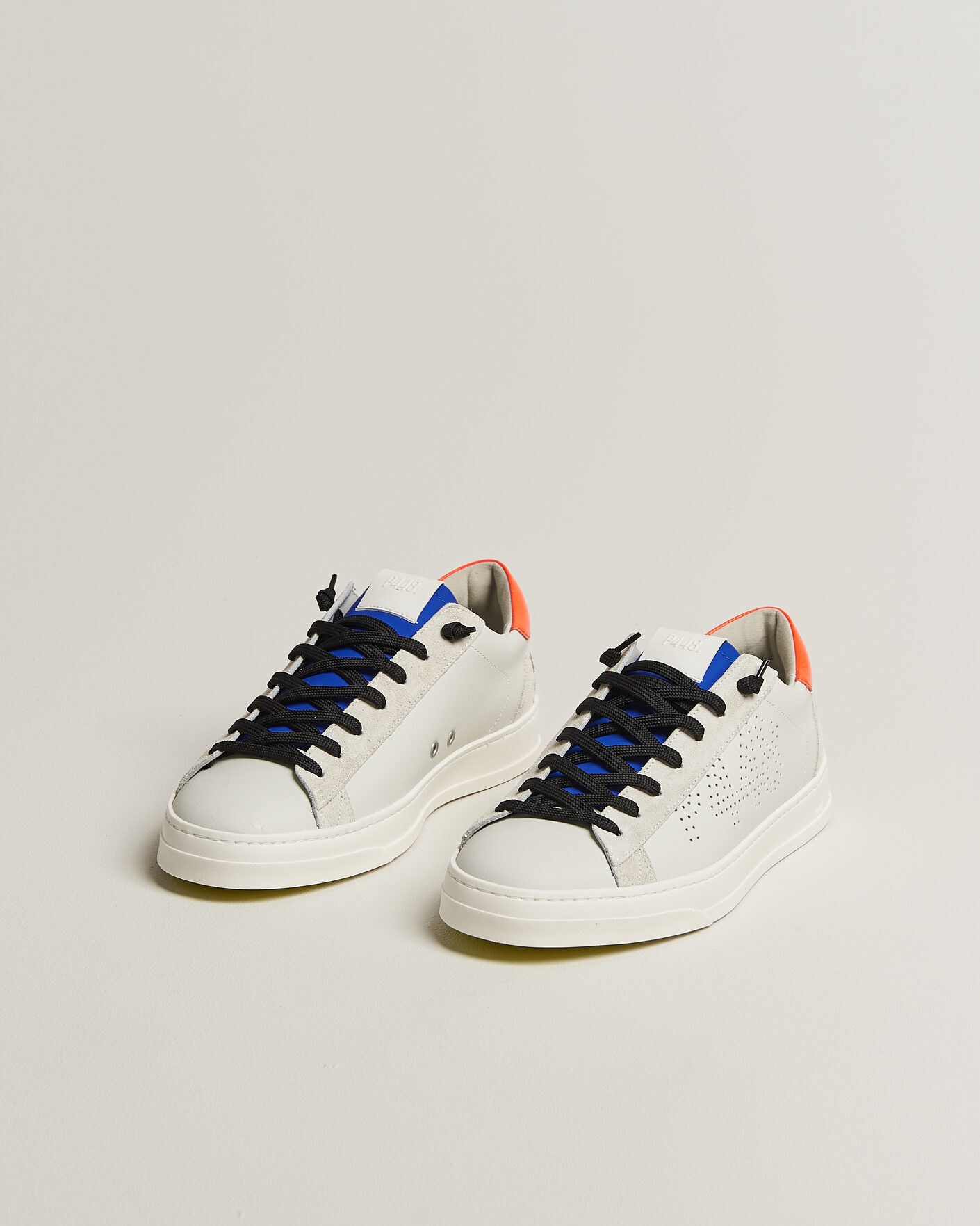 Uomini | Sneakers | P448 | Jack Leather Sneaker Grey/Orange