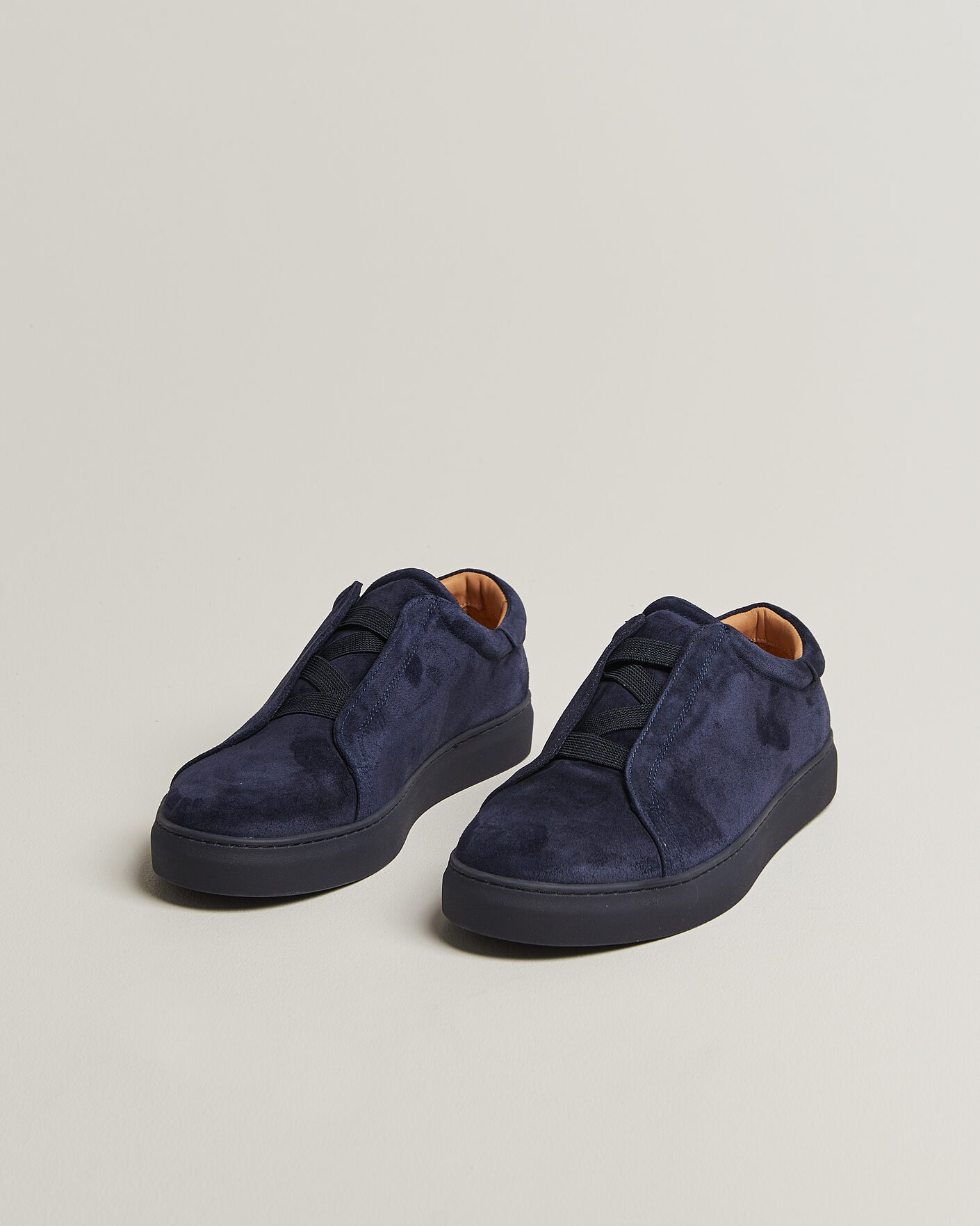 Uomini | Sneakers | Myrqvist | Alnö Monochrome II Sneakers Midnight Blue Suede