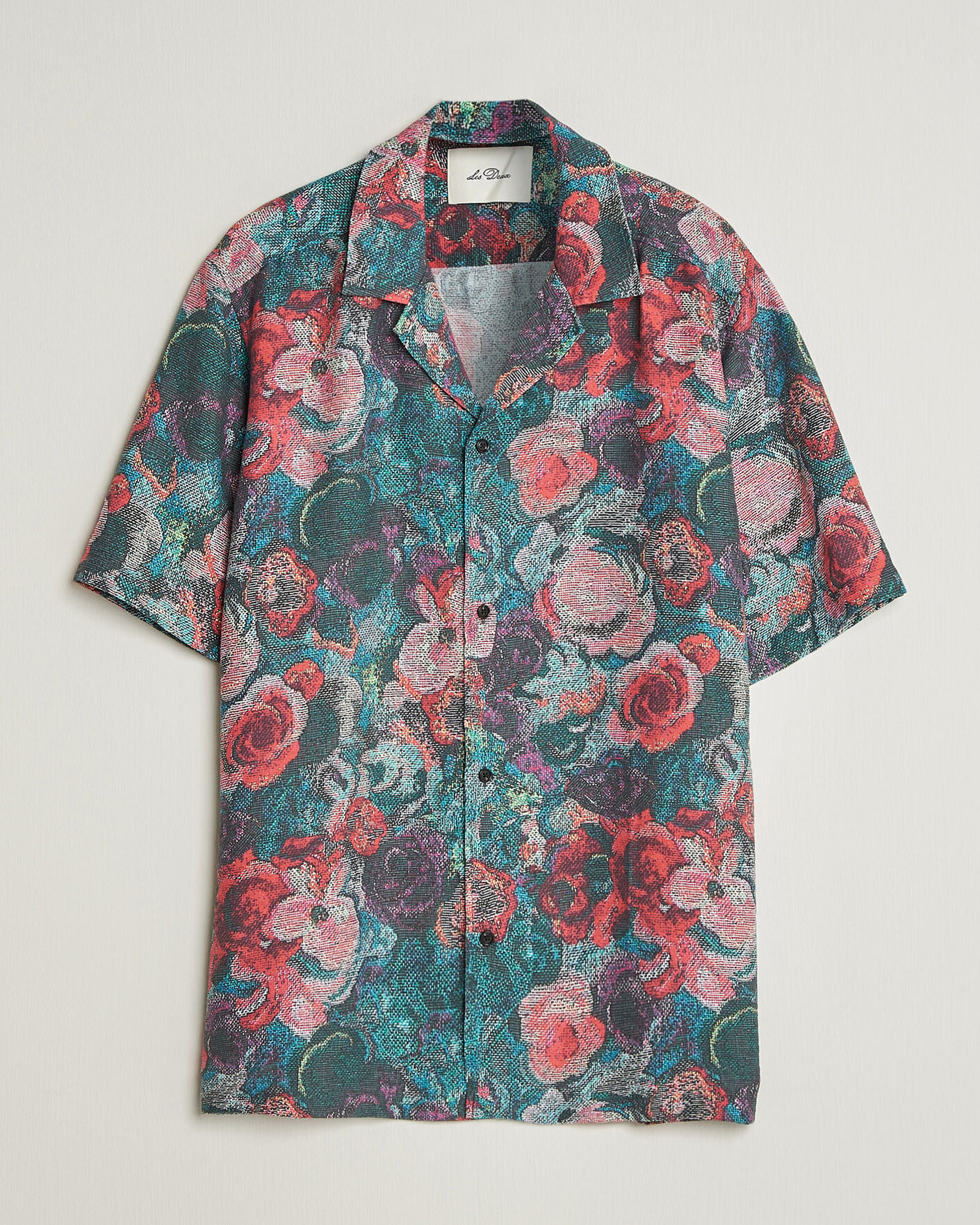 Uomini | Camicie | LES DEUX | Bouquet AOP Short Sleeve Shirt Multi