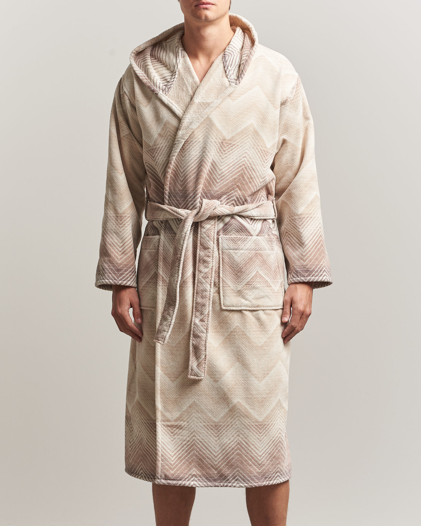 Uomini | Accappatoi & Pigiami | Missoni Home | Marea Hooded Bathrobe Beige