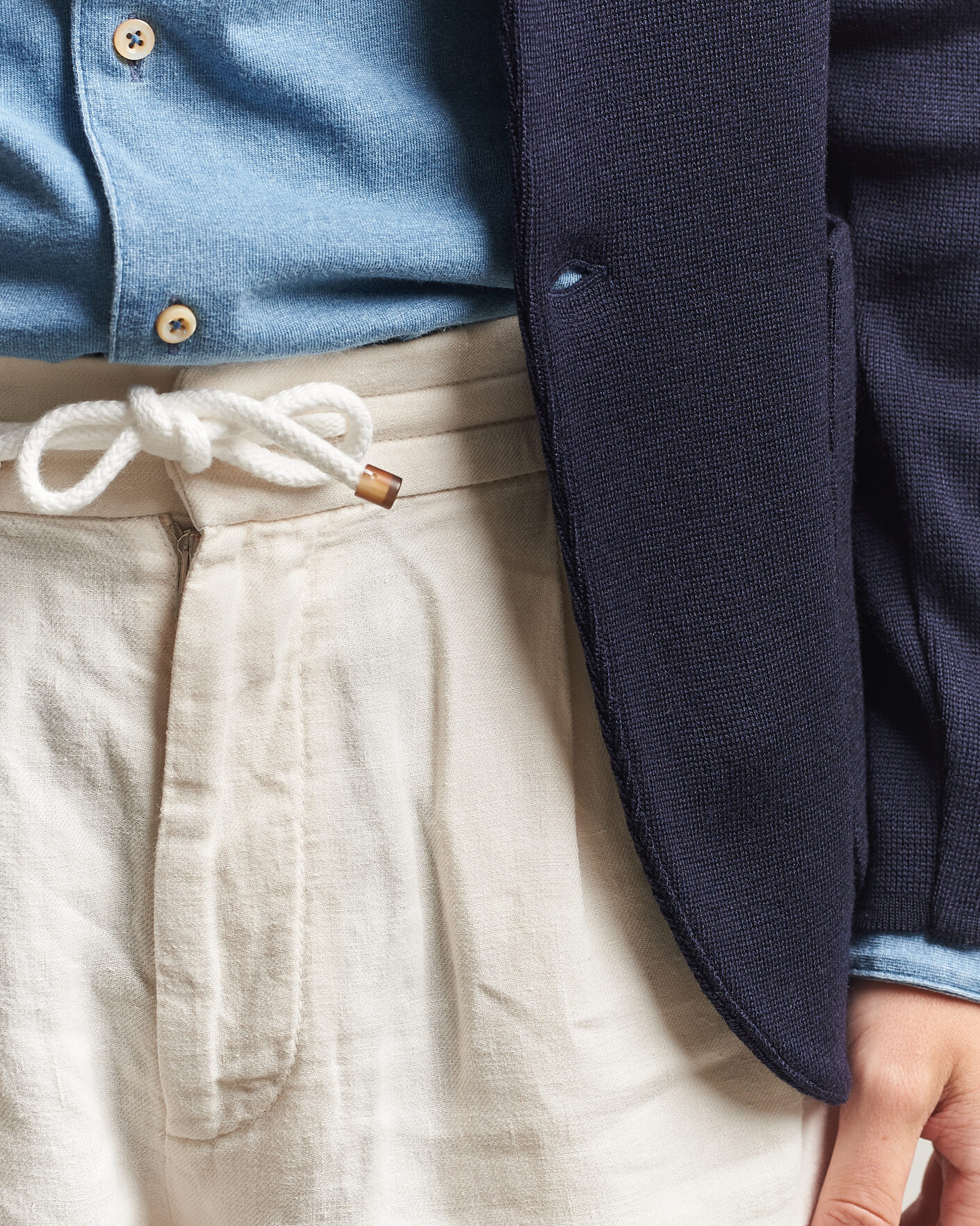 Uomini | Pantaloncini | Brunello Cucinelli | Drawstring Shorts Off White