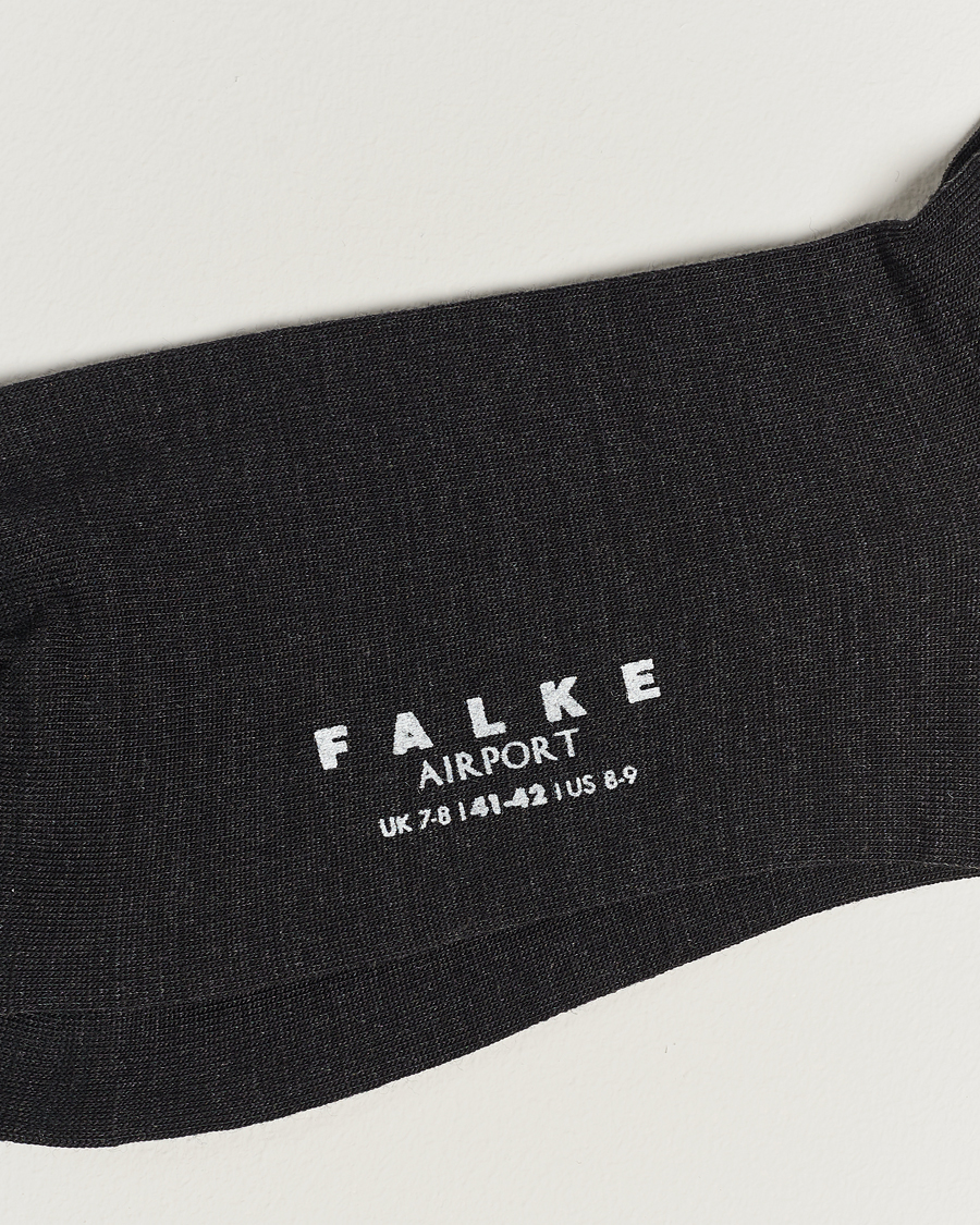 Uomini | Calzini per tutti i giorni | Falke | Airport Socks Anthracite Melange