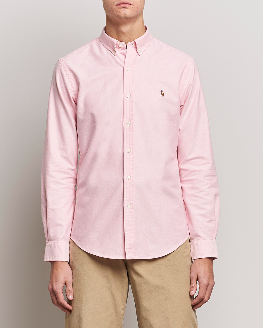 Uomini | Camicie oxford | Polo Ralph Lauren | Slim Fit Shirt Oxford Pink