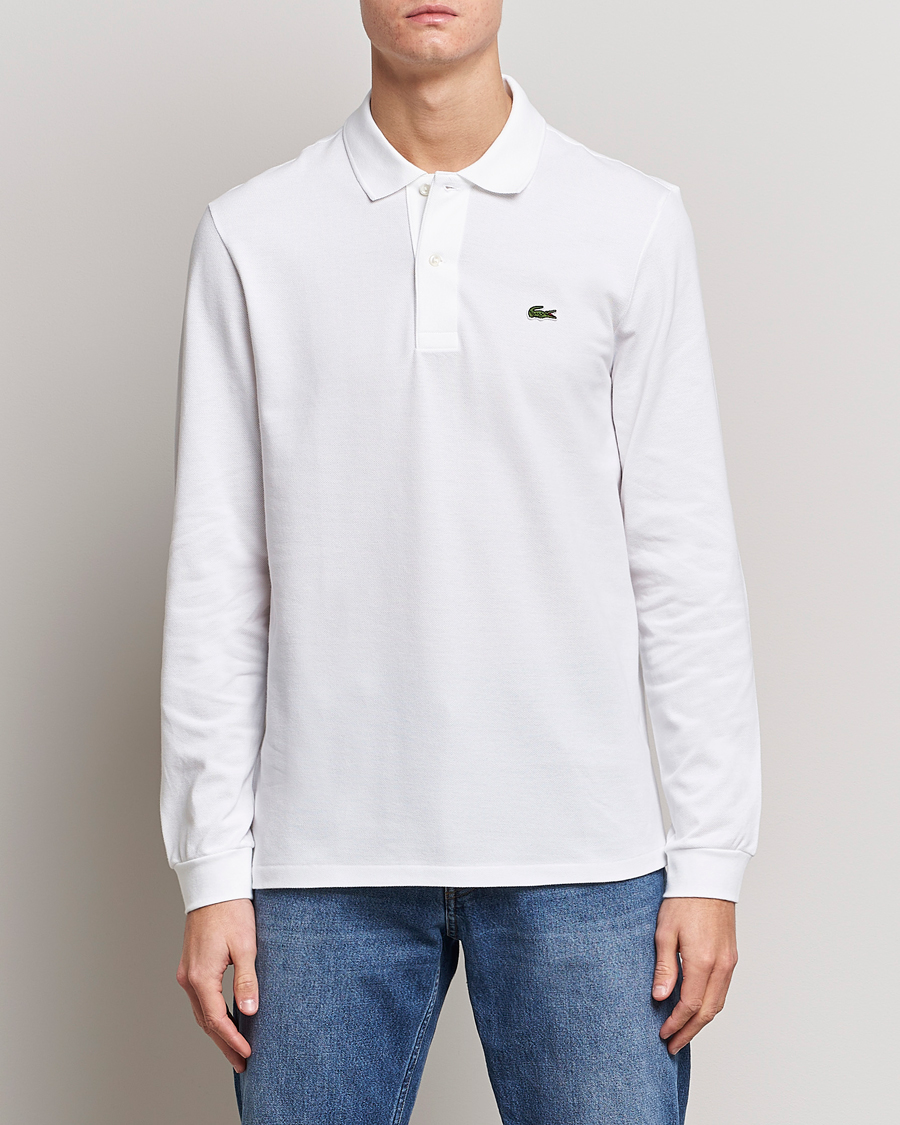 Uomini | Maglieria | Lacoste | Long Sleeve Piké White