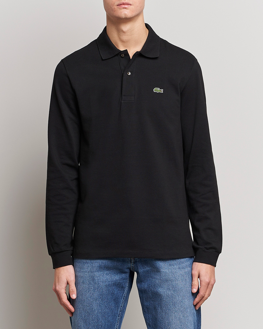 Uomini | Polo | Lacoste | Long Sleeve Piké Black