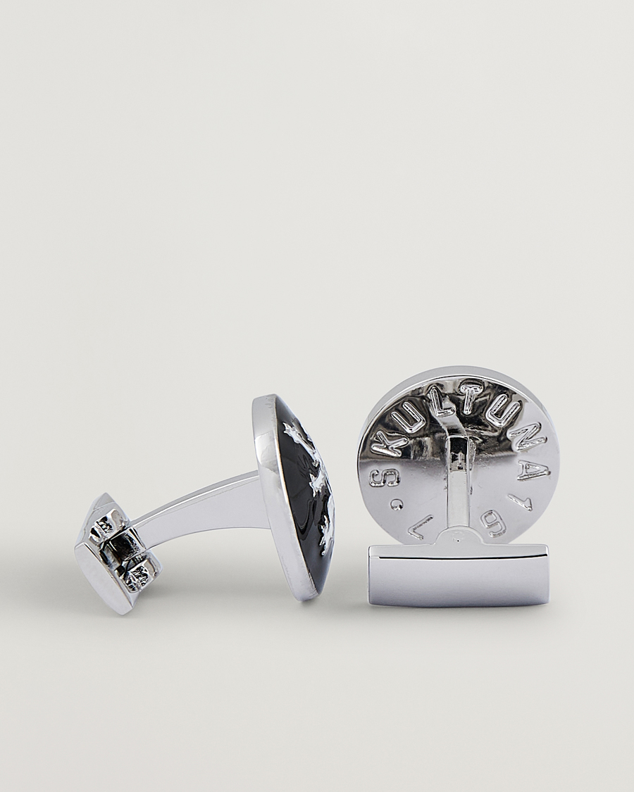 Uomini | Gemelli | Skultuna | Cuff Links The Lion Silver/Black/White