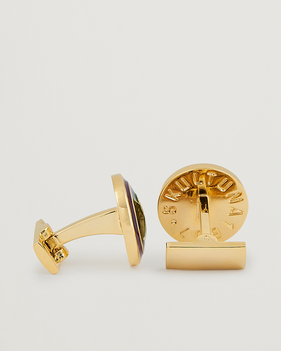 Uomini |  | Skultuna | Cuff Links Golf Gold/Green