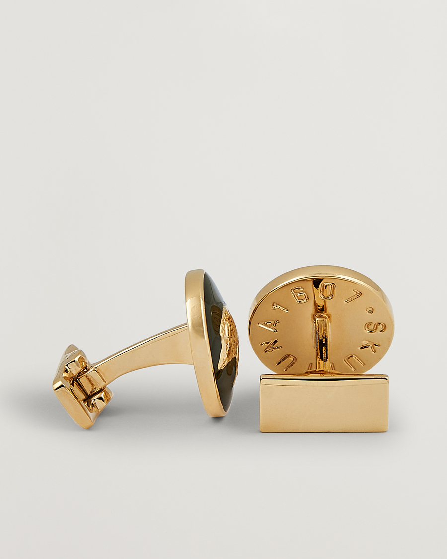 Uomini |  | Skultuna | Cuff Links Hunter Wild Boar Gold/Green