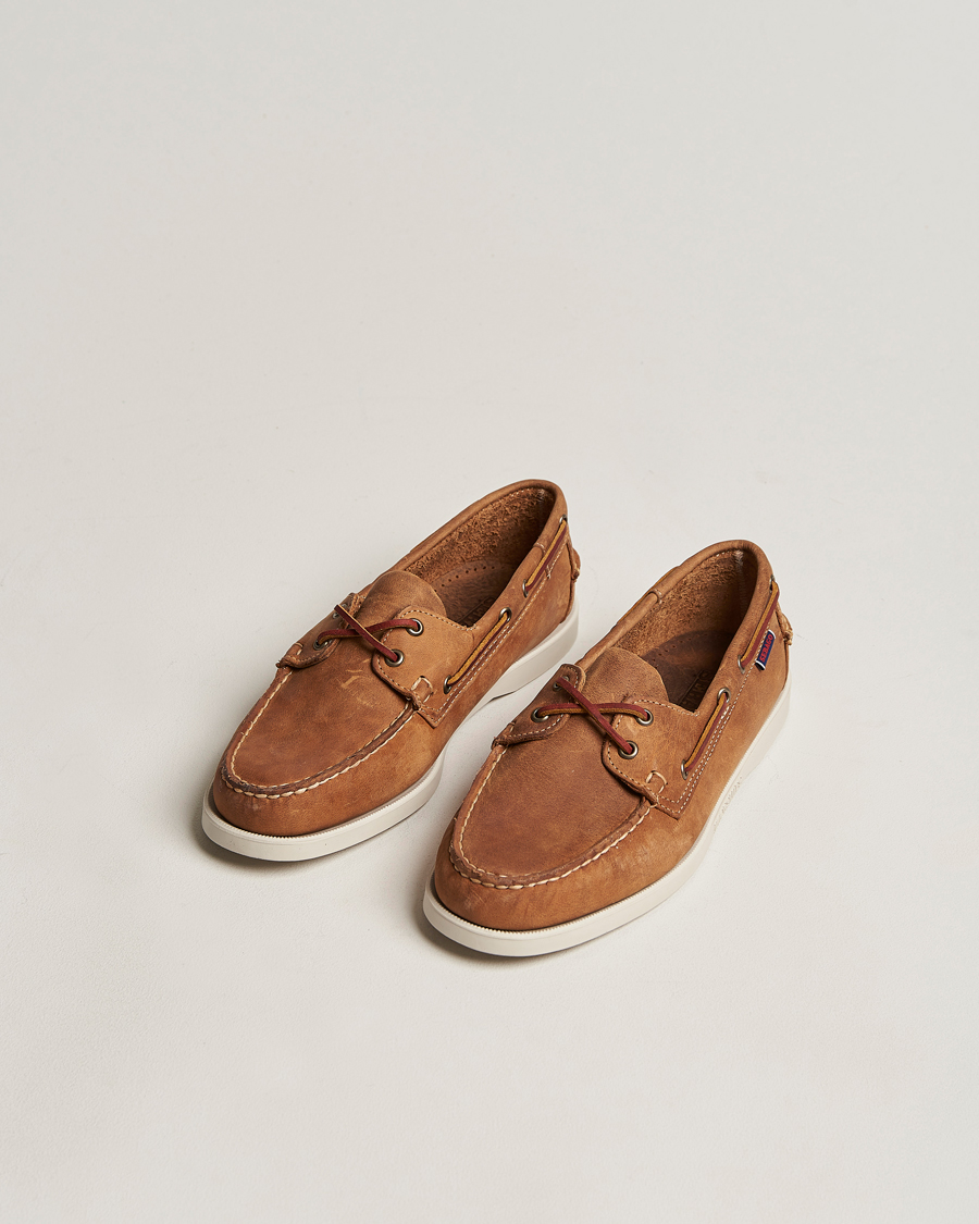 Uomini | Scarpe | Sebago | Dockside Nubuck Boat Shoe Brown