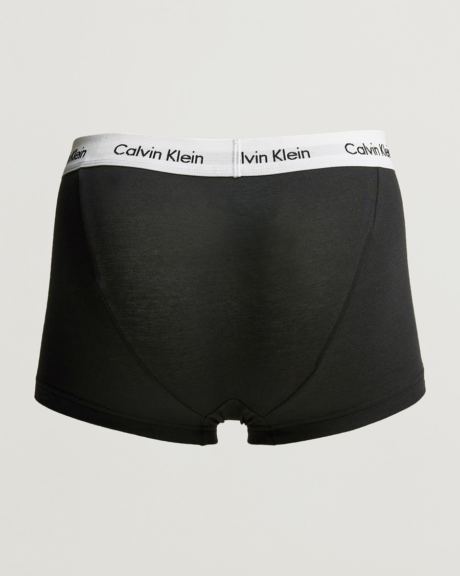 Uomini | Bauli | Calvin Klein | Cotton Stretch Low Rise Trunk 3-pack Black