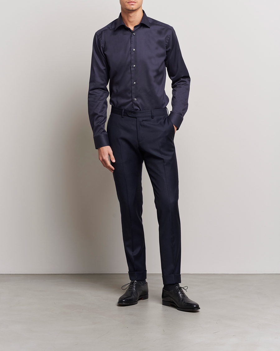 Uomini |  | Eton | Slim Fit Shirt Navy