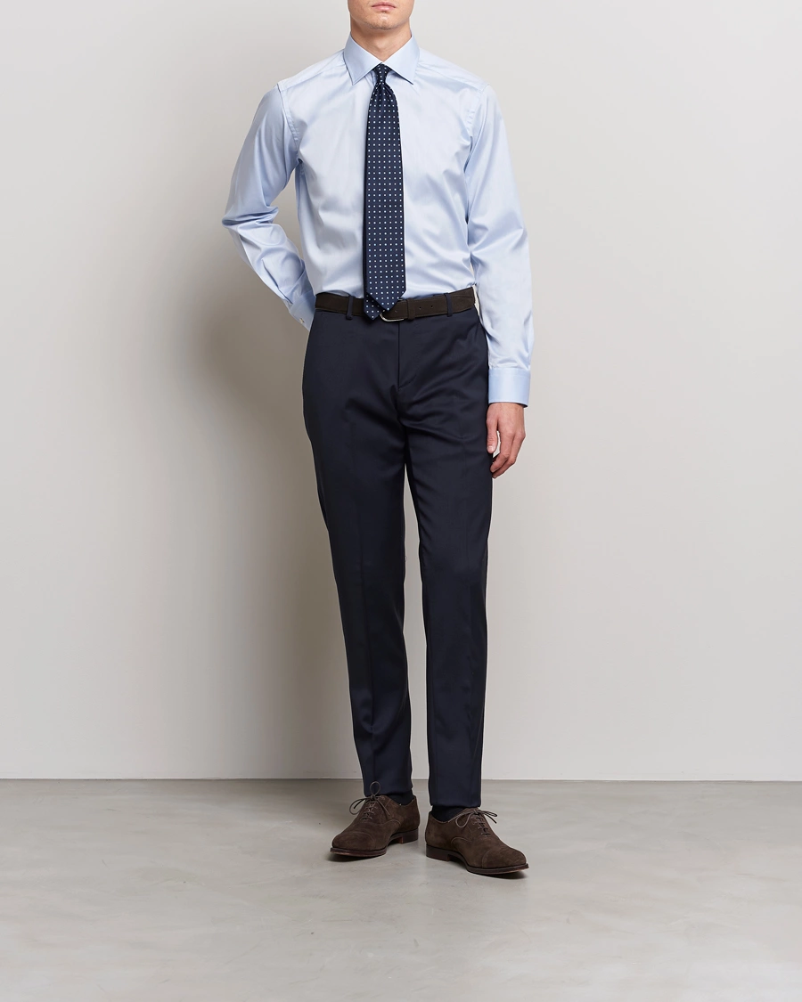 Uomini | Business & Beyond | Eton | Contemporary Fit Shirt Blue