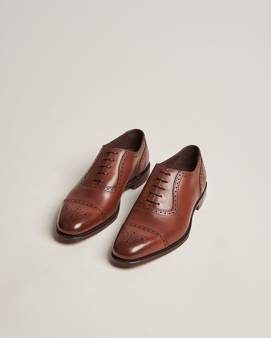 Uomini | Loake 1880 | Loake 1880 | Strand Brogue Mahogany Burnished Calf