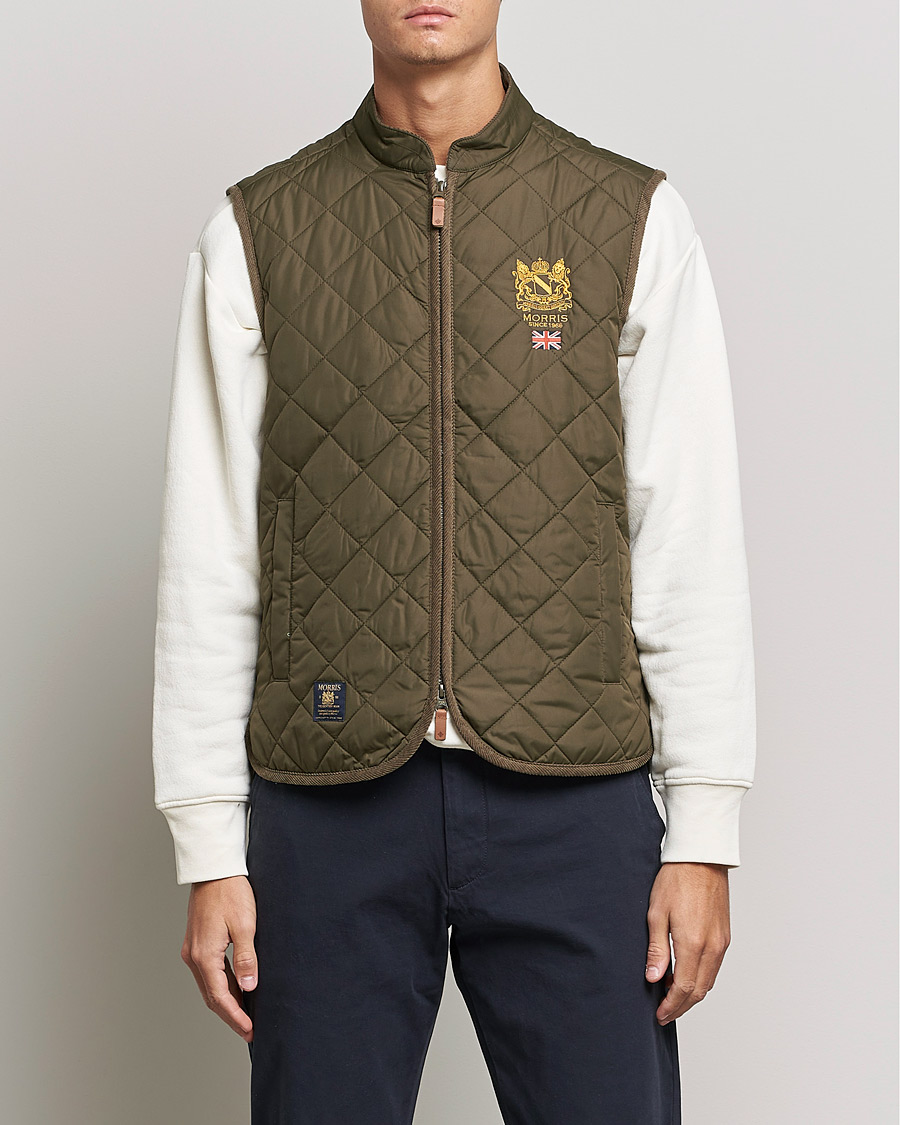 Uomini | Giacche autunnali | Morris | Trenton Quilted Vest Olive