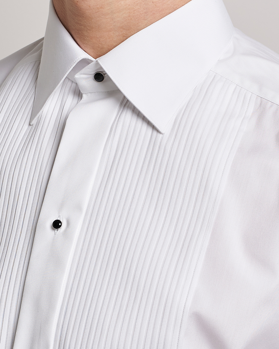 Uomini | Camicie | Eton | Slim Fit Tuxedo Shirt Black Ribbon White 42 - L