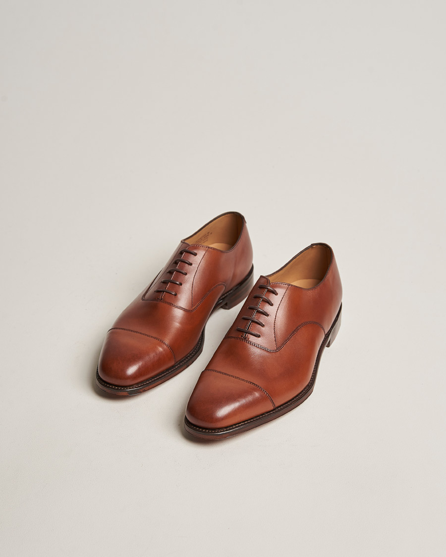 Uomini | Business casual | Loake 1880 | Aldwych Oxford Mahogany Burnished Calf