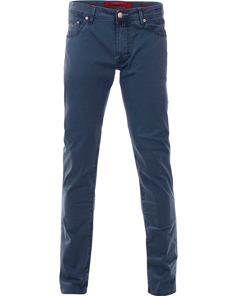 Uomini | Pantaloni | Jacob Cohën | 622 Slim 5-Pocket Trousers Blue
