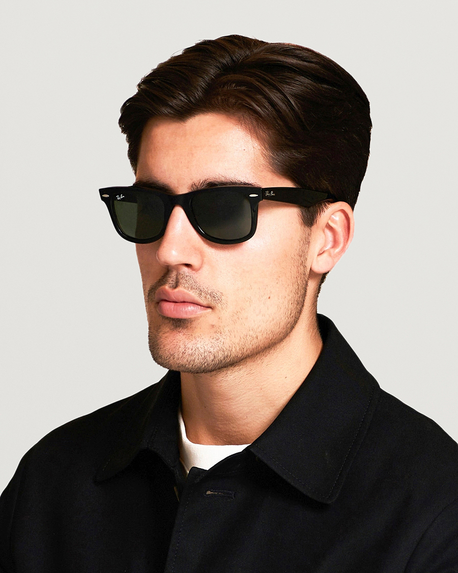 Uomini | Ray-Ban | Ray-Ban | Original Wayfarer Sunglasses Black/Crystal Green