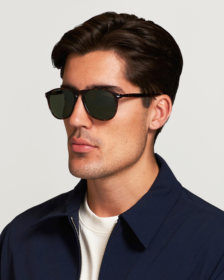 Uomini | Persol | Persol | 0PO9649S Sunglasses Havana/Crystal Green