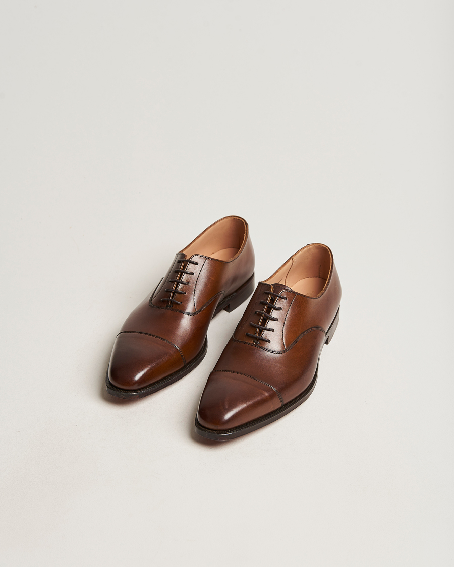 Uomini |  | Crockett & Jones | Hallam Oxford Dark Brown Calf