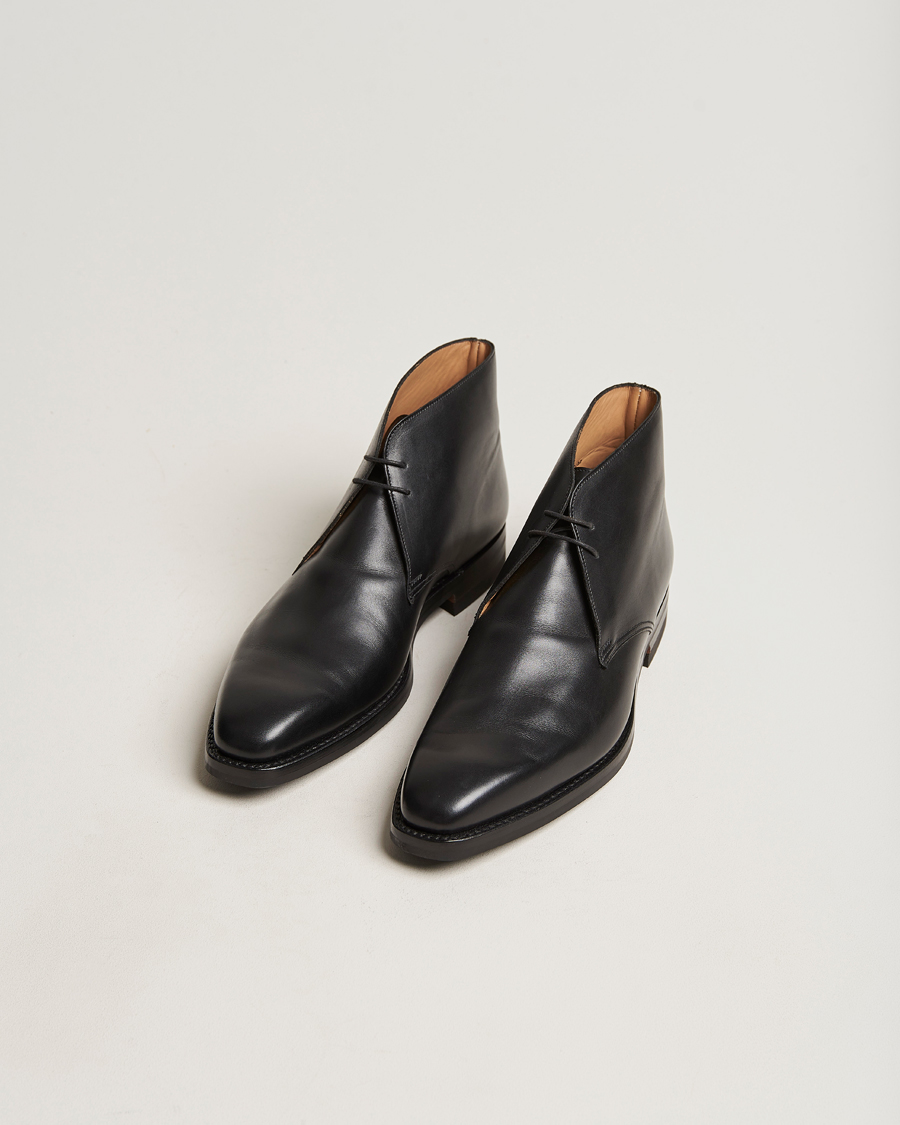 Uomini | Stivali neri | Crockett & Jones | Tetbury Chukka Black Calf