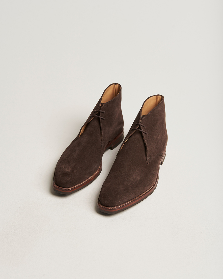 Uomini | Regali | Crockett & Jones | Tetbury Chukka Dark Brown Suede