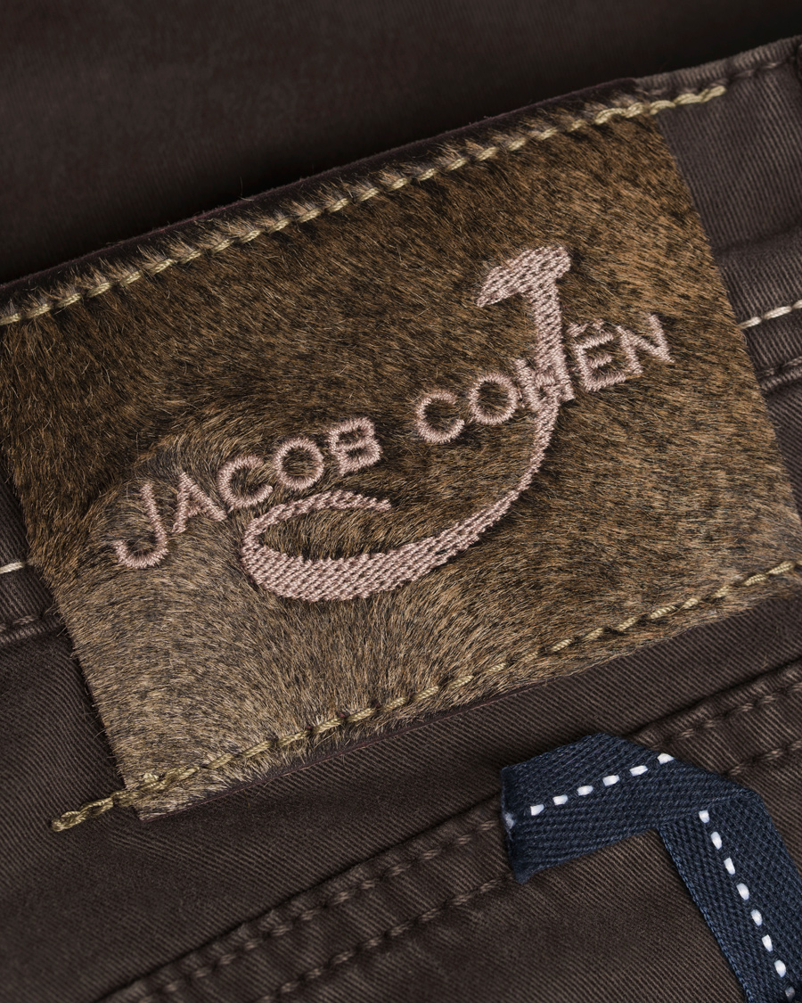 Uomini | Pantaloni | Jacob Cohën | 622 Slim 5-Pocket Pants Dark Brown
