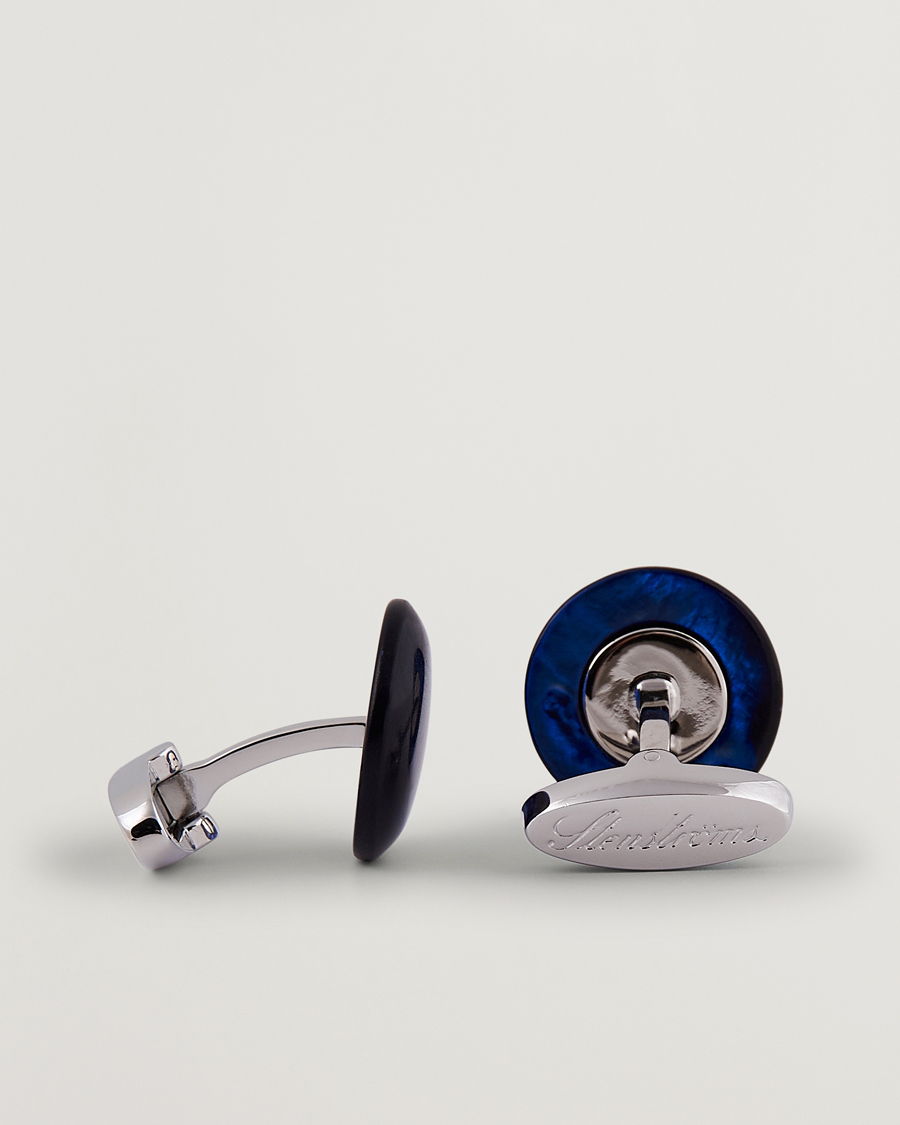 Uomini |  | Stenströms | Mother of Pearl Cufflink Dark Blue