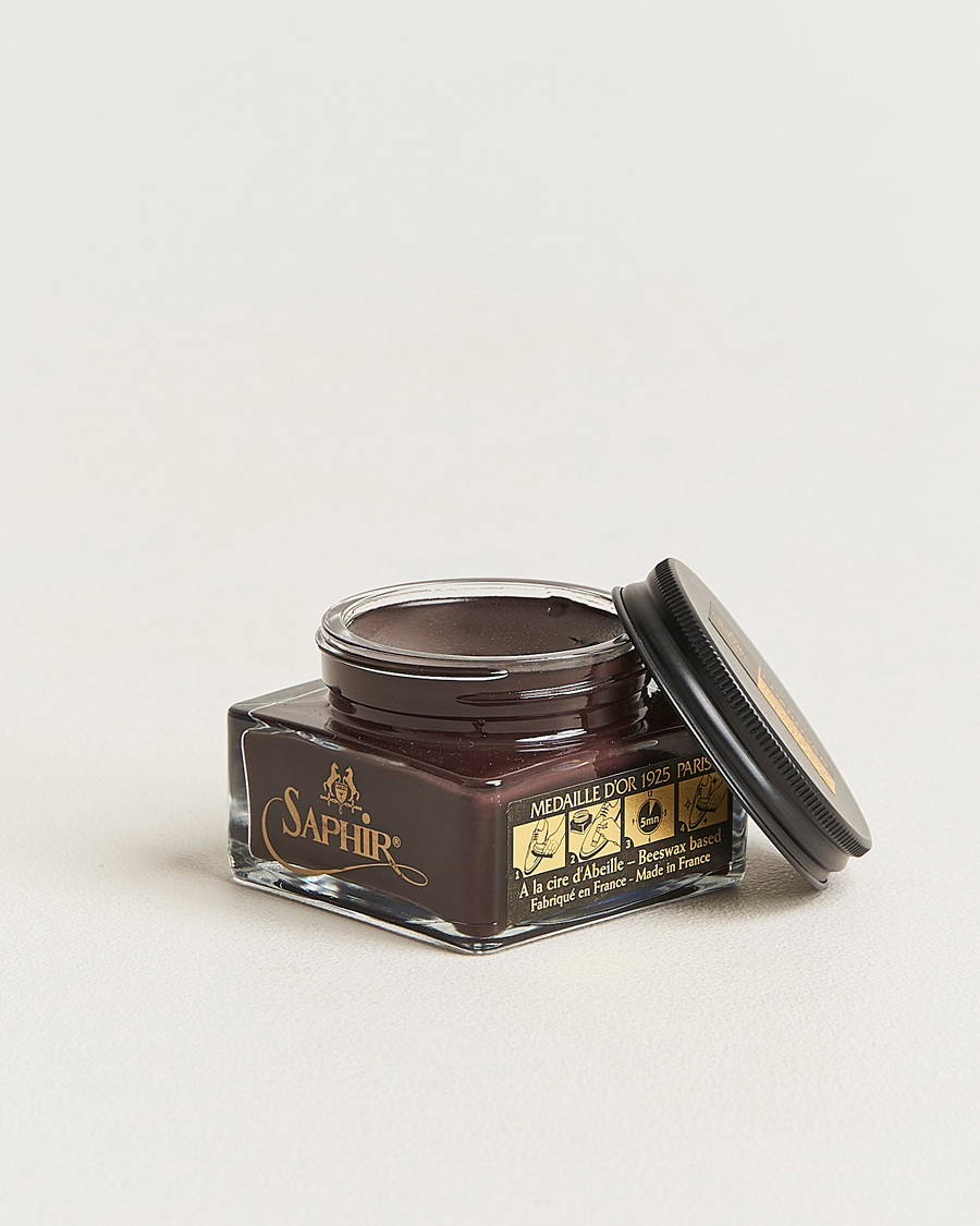 Uomini | Cura delle scarpe | Saphir Medaille d\'Or | Cordovan Creme 75 ml Dark Brown