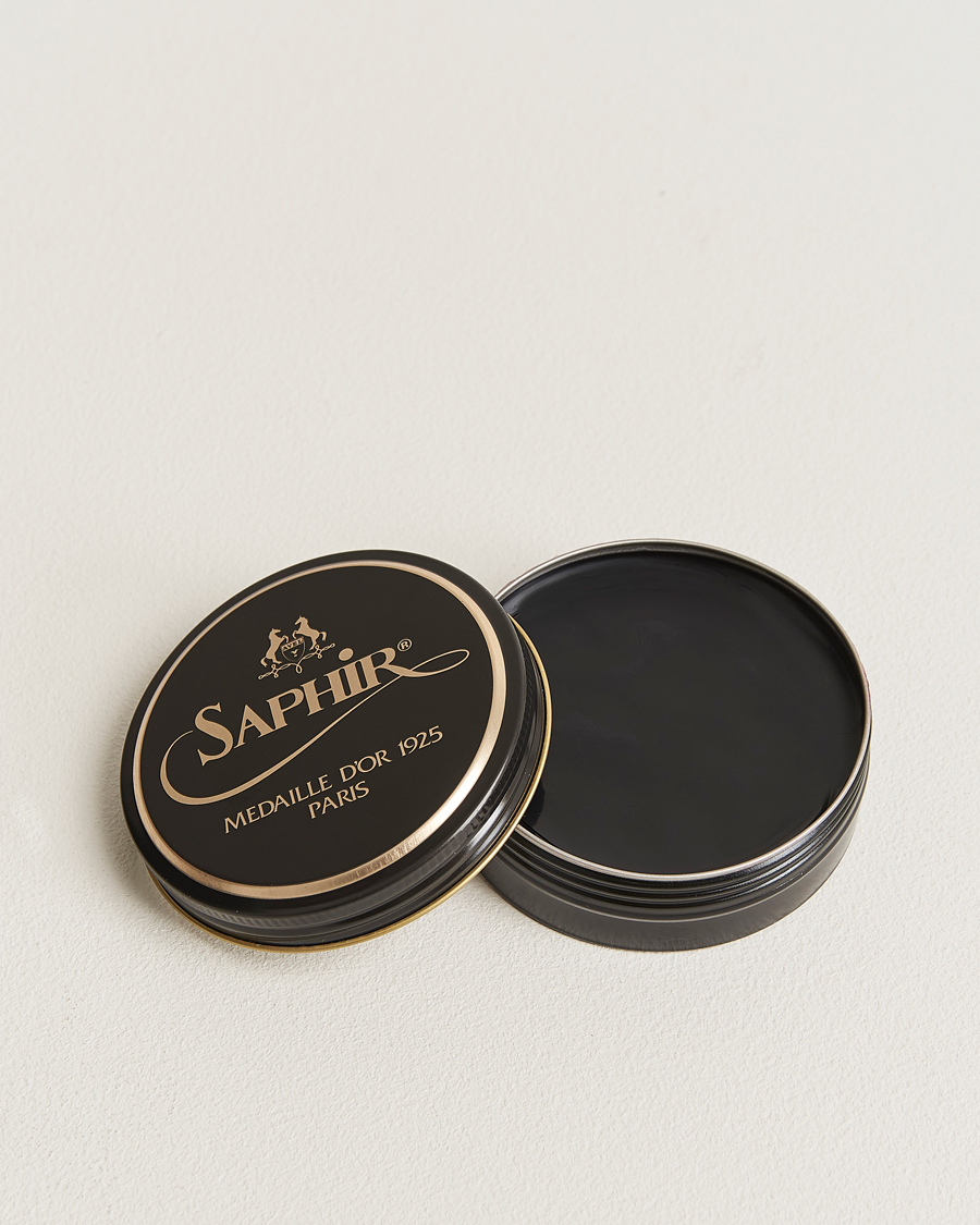 Uomini | Prodotti per la cura delle scarpe | Saphir Medaille d\'Or | Pate De Lux 50 ml Black