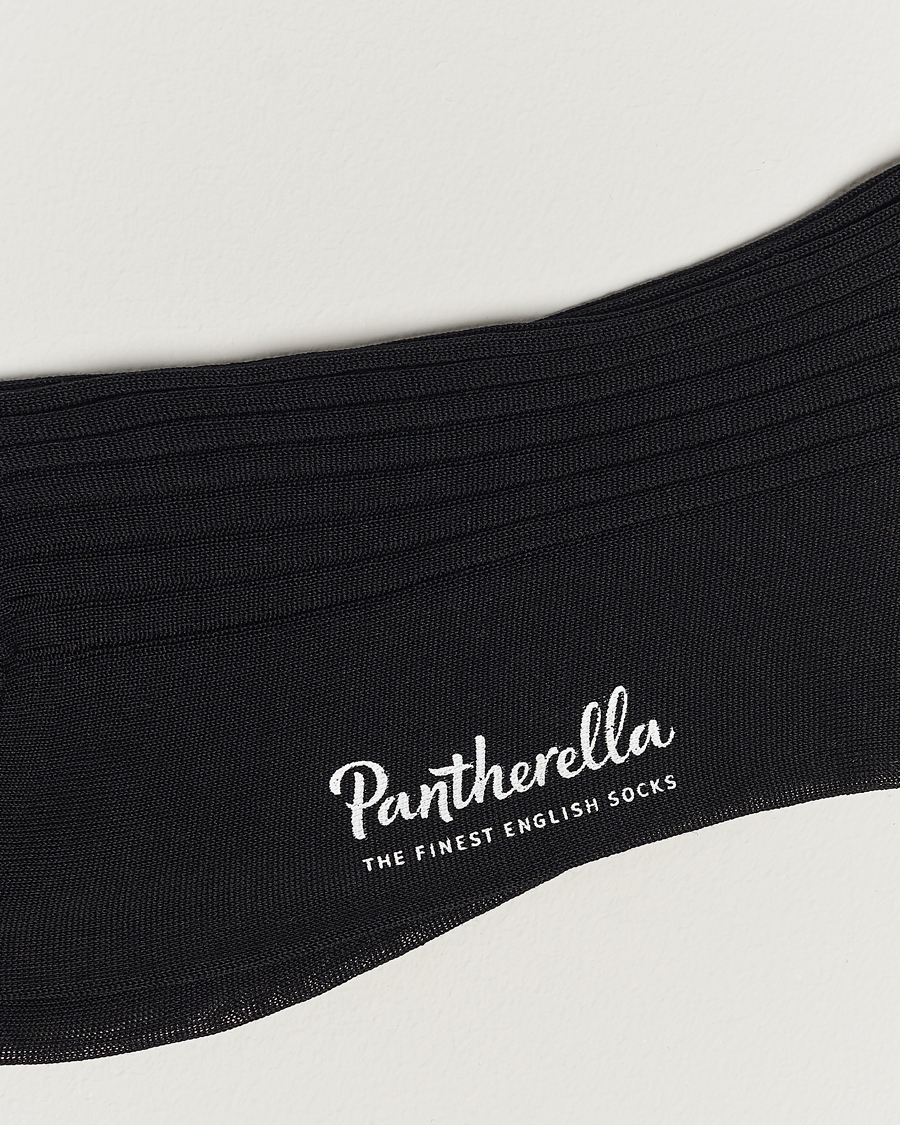 Uomini | Pantherella | Pantherella | Vale Cotton Socks Black