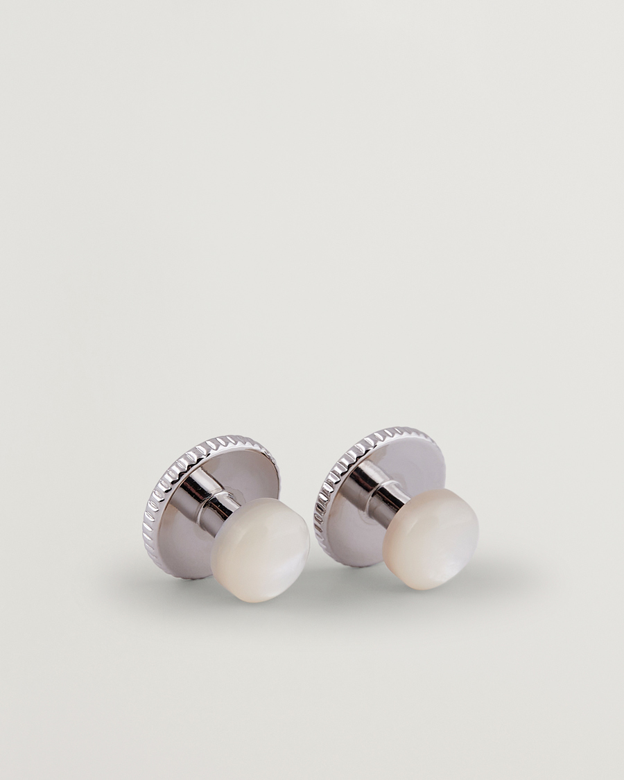 Uomini | Gemelli | Stenströms | Shirt Studs White