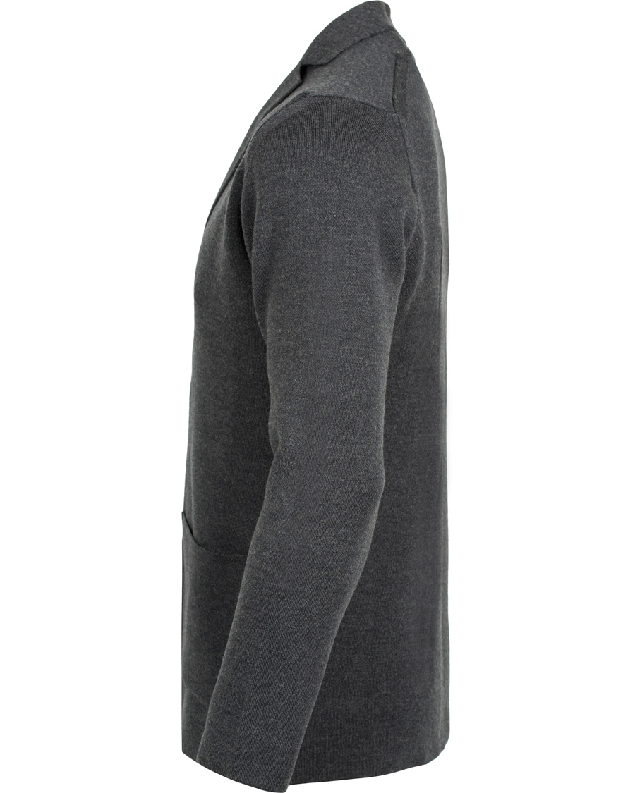 Uomini | Maglieria | John Smedley | Oxland Wool Blazer Charcoal