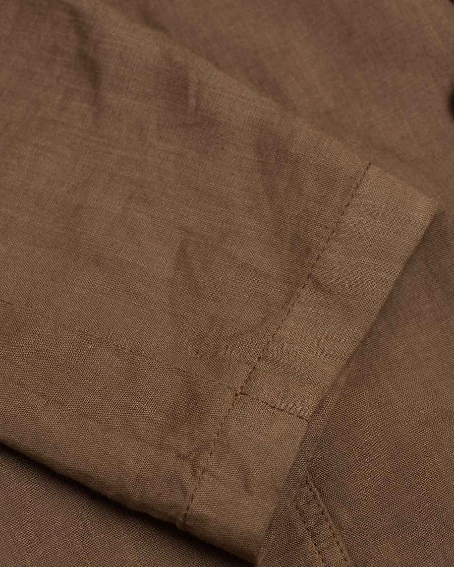 Uomini | Blazers | Aspesi | Samuraki Linen Blazer Dark Brown
