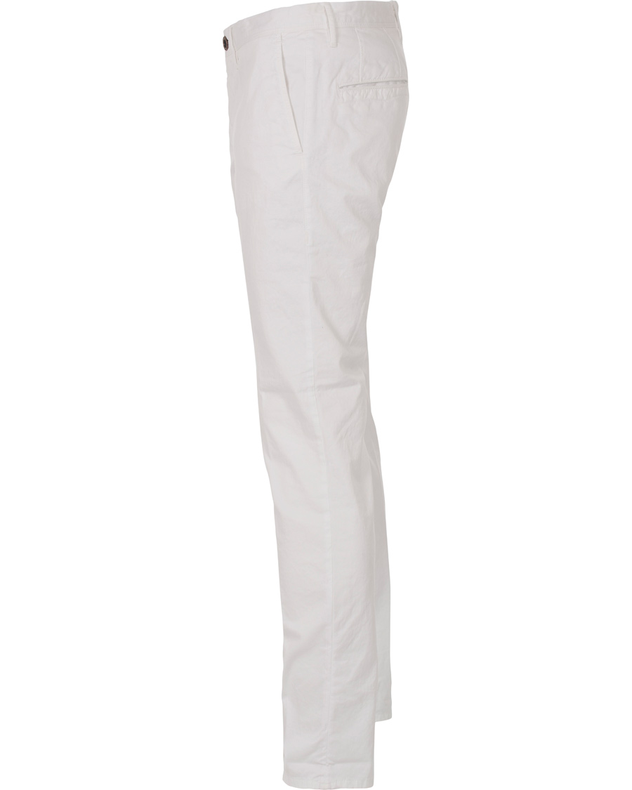 Uomini | Pantaloni | Incotex | Slim Fit Stretch Slacks White