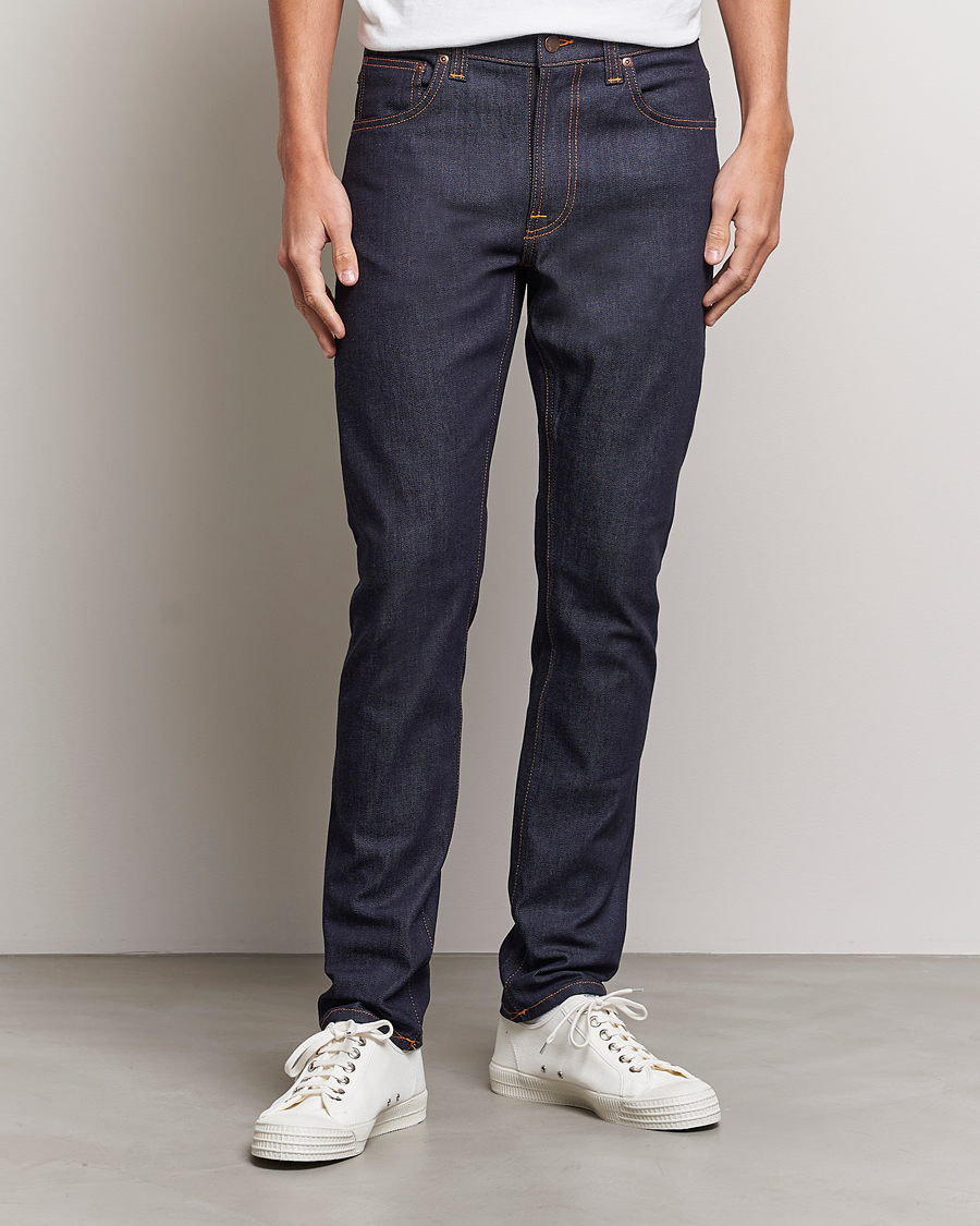 Uomini | Slim fit | Nudie Jeans | Lean Dean Jeans Dry 16 Dips