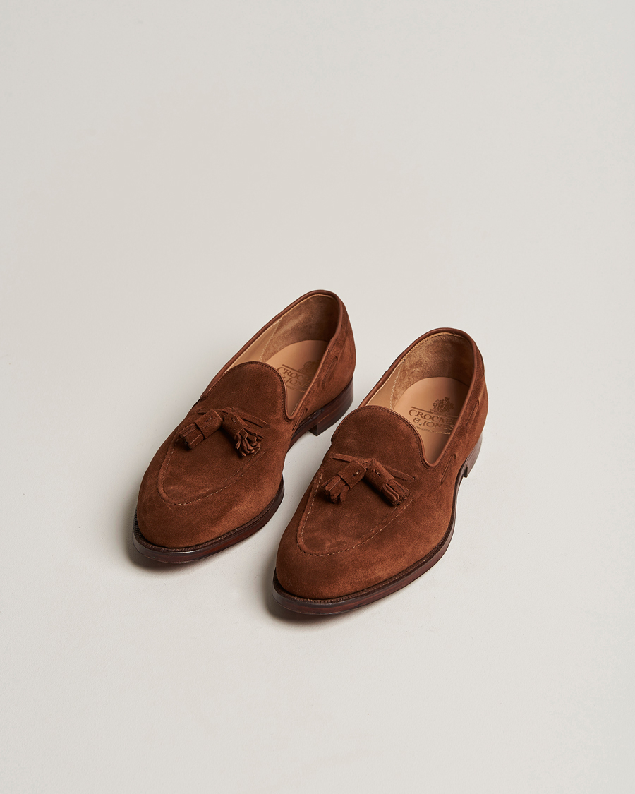 Uomini | Crockett & Jones Cavendish Tassel Loafer Polo Suede UK7 - EU41 | Crockett & Jones | Cavendish Tassel Loafer Polo Suede UK7 - EU41