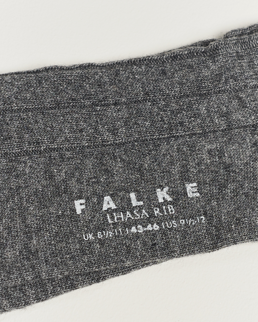 Uomini | Calzini di lana merino | Falke | Lhasa Cashmere Socks Light Grey