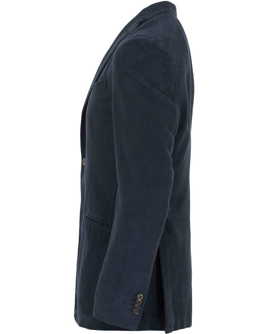 Uomini | Blazers | Boglioli | Moleskin K Jacket Blazer Dark Navy