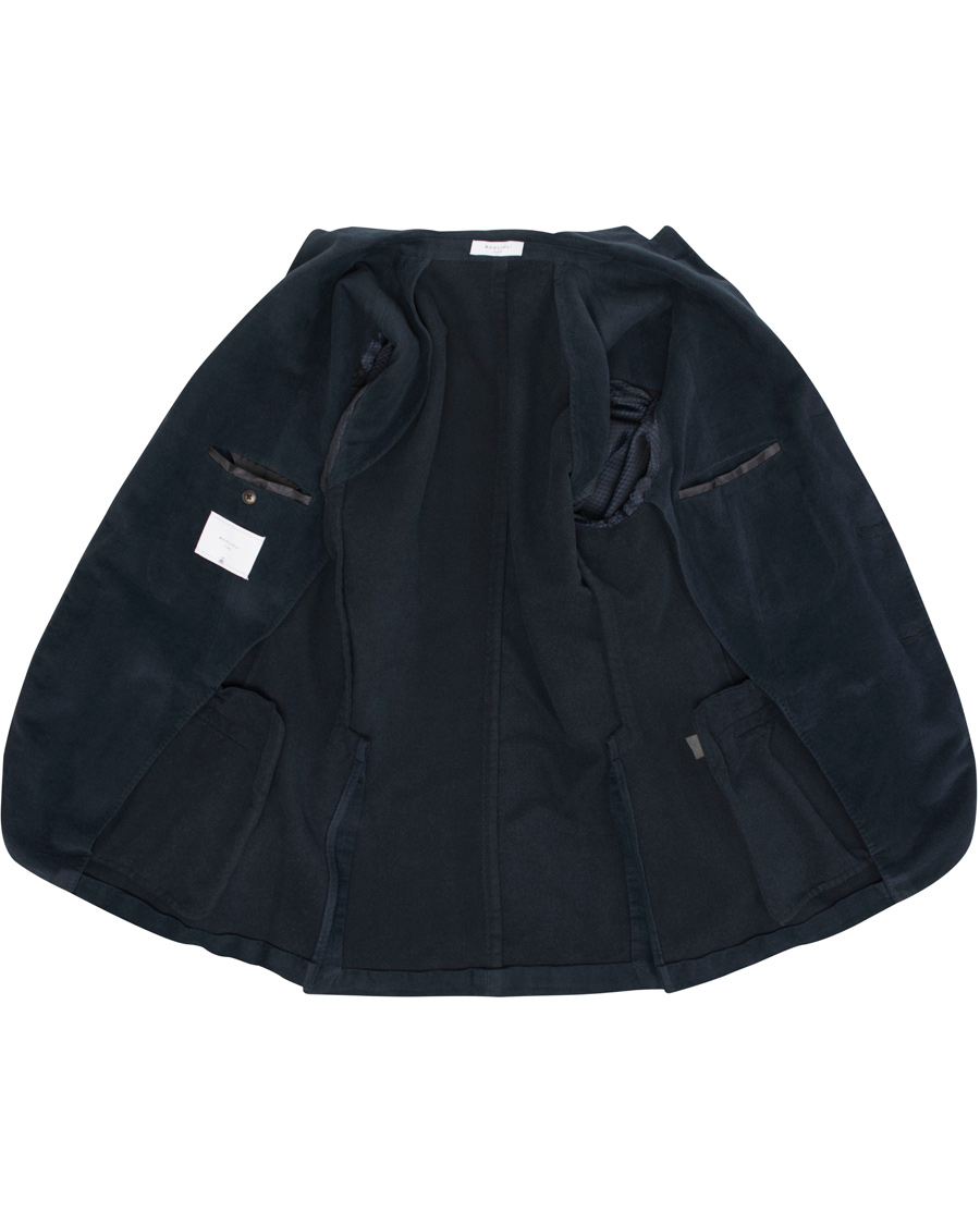 Uomini | Blazers | Boglioli | Moleskin K Jacket Blazer Dark Navy