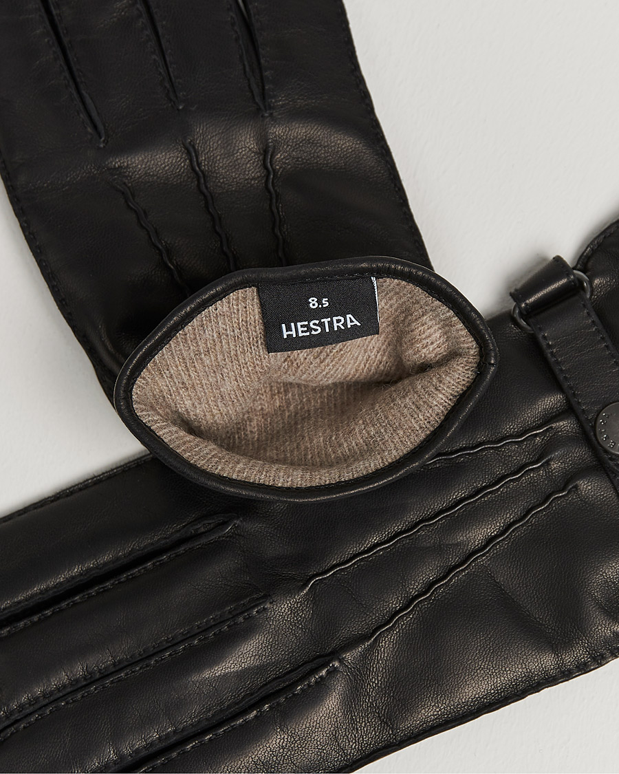 Uomini | Hestra | Hestra | Jake Wool Lined Buckle Glove Black