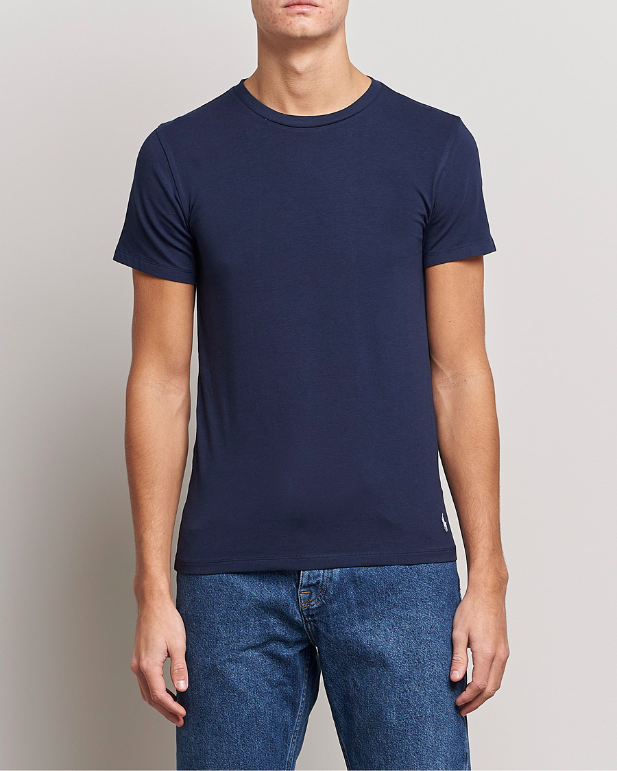 Uomini | Multipack | Polo Ralph Lauren | 2-Pack Cotton Stretch T-Shirt Cruise Navy