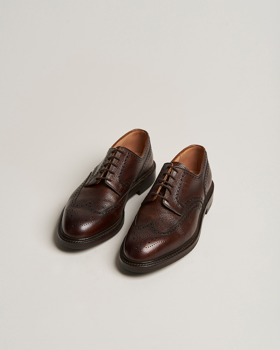 Uomini | Crockett & Jones Pembroke Derbys Dark Brown Grained Calf UK7 - EU41 | Crockett & Jones | Pembroke Derbys Dark Brown Grained Calf UK7 - EU41