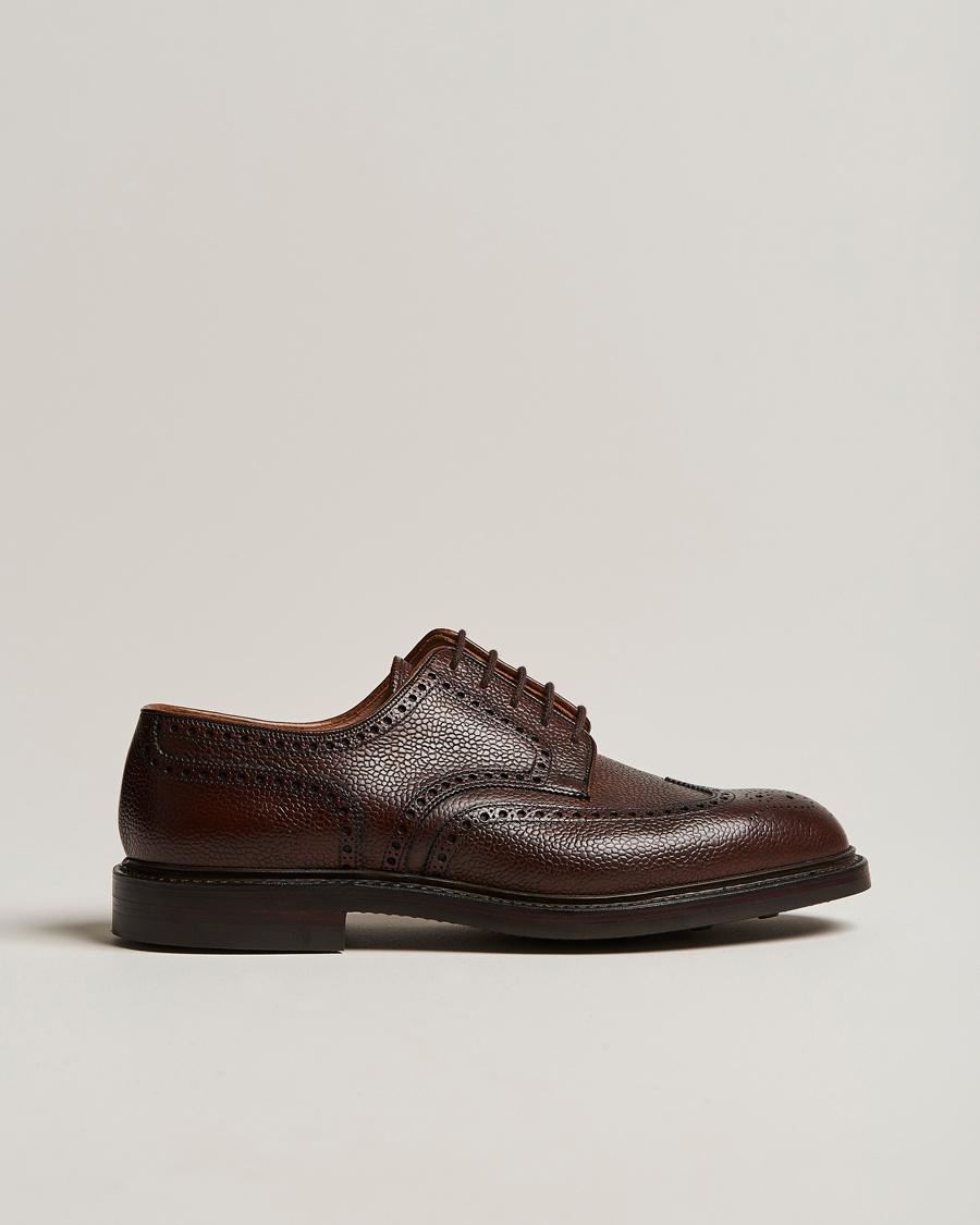 Uomini | Crockett & Jones Pembroke Derbys Dark Brown Grained Calf UK7 - EU41 | Crockett & Jones | Pembroke Derbys Dark Brown Grained Calf UK7 - EU41