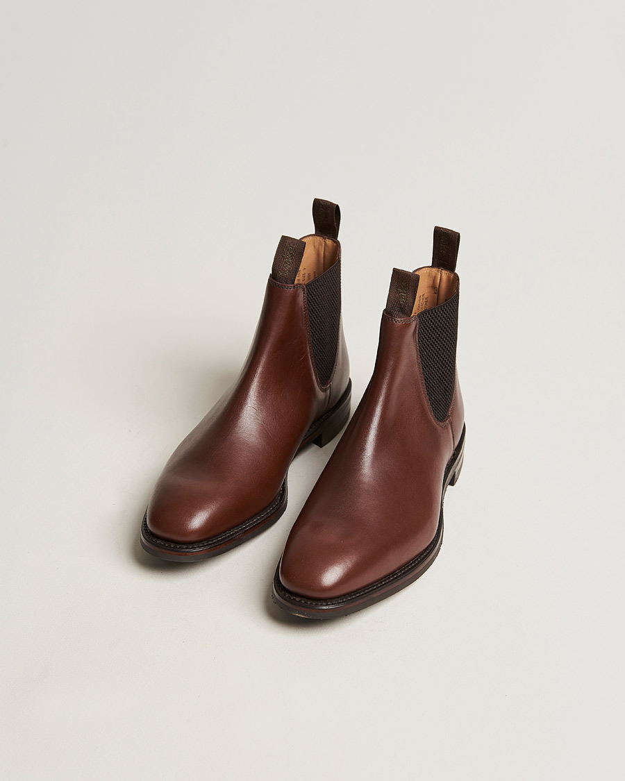 Uomini |  | Loake 1880 | Chatsworth Chelsea Boot Brown Waxy Leather