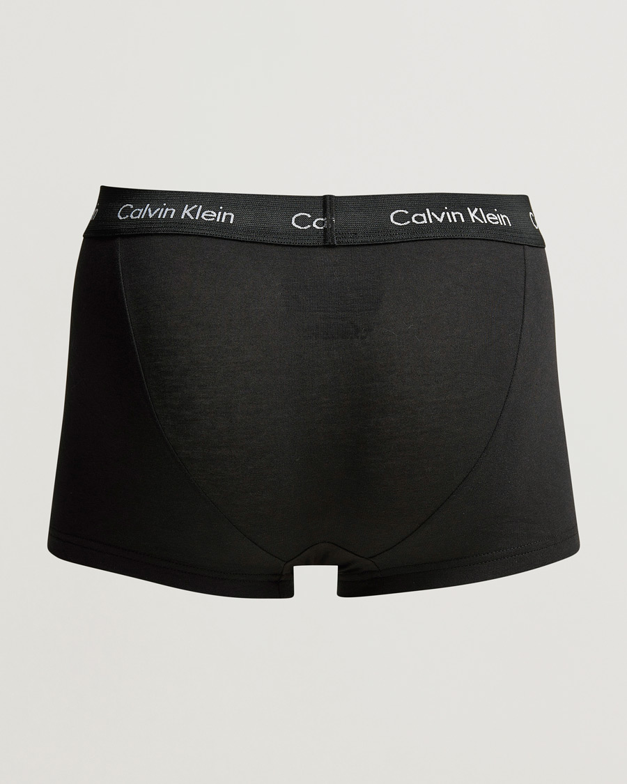 Uomini | Biacheria intima | Calvin Klein | Cotton Stretch Low Rise Trunk 3-pack Blue/Black/Cobolt