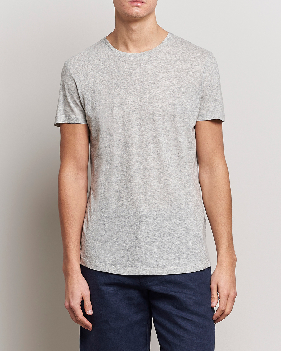 Uomini | Reparti | Orlebar Brown | OB Crew Neck Tee Mid Grey Melange