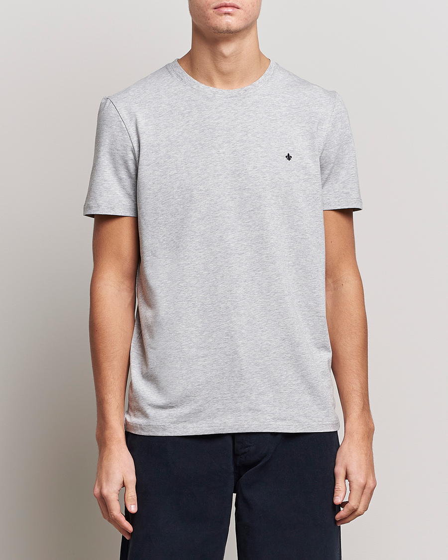 Uomini | Camicie a maniche corte | Morris | James Crew Neck Tee Grey